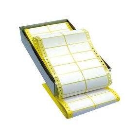 Etikett címke leporellós 72x36,2 mm 8000 db/doboz kétpályás   Etikett címke leporellós 72x36,2 mm 8000 db/doboz kétpályás
