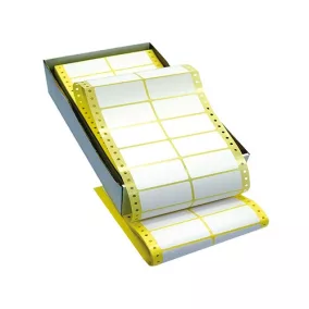   Etikett címke leporellós 72x36,2 mm 8000 db/doboz kétpályás