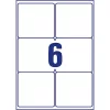 Etikett címke Avery 99,1x93,1 mm nagyfedőképességű fehér