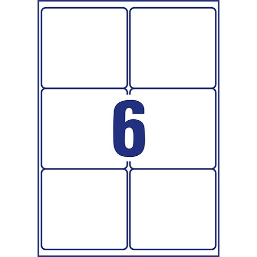 Etikett címke Avery 99,1x93,1 mm nagyfedőképességű fehér