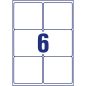Etikett címke Avery 99,1x93,1 mm nagyfedőképességű fehér
