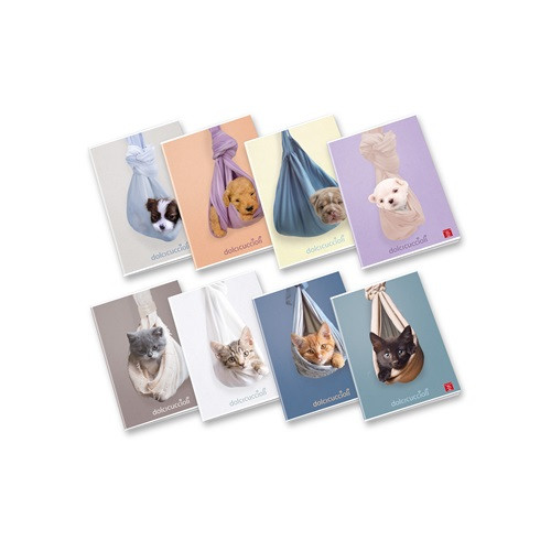 Füzet Pigna Dolci Cuccioli A/4 tűzött 42 lapos vonalas