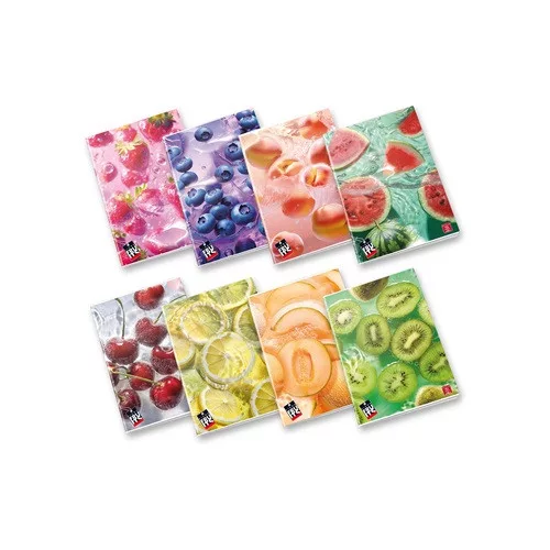 Füzet Pigna Fruits A/4 tűzött 42 lapos kockás