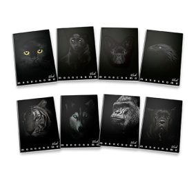 Füzet Pigna Monocromo Black A/5 42 lapos, kockás Füzet Pigna Monocromo Black A/5 42 lapos, kockás