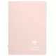 Füzet Clairefontaine Koverbook Blush A/5 48 lapos PP borítású vonalas púderrózsaszín