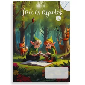   Füzet pd kisalakú Írok és rajzolok I. vonalas-sima 32 lapos