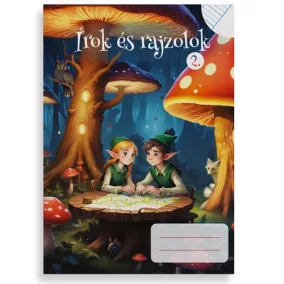   Füzet pd kisalakú Írok és rajzolok II. vonalas-sima 32 lapos