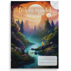 Füzet pd kisalakú Írok és rajzolok III. vonalas-sima 32 lapos   Füzet pd kisalakú Írok és rajzolok III. vonalas-sima 32 lapos