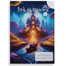   Füzet pd kisalakú Írok és rajzolok IV. vonalas-sima 32 lapos