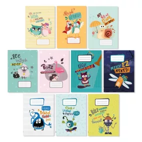 Füzet pd kisalakú 27-32 kockás Monsters