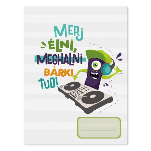 Füzet pd nagyalakú kockás Monsters