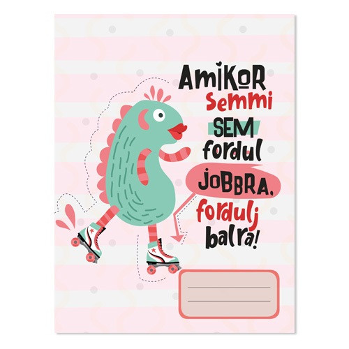 Füzet pd nagyalakú kockás Monsters