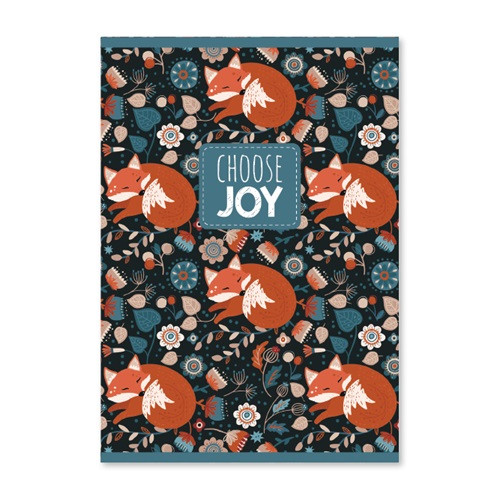 Füzet pd kisalakú 40 lapos sima Choose Joy intenzív