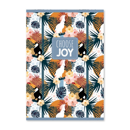 Füzet pd kisalakú 40 lapos sima Choose Joy intenzív