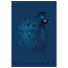 Füzet Pigna Monocromo Blue A/4 tűzött 38 lapos kockás