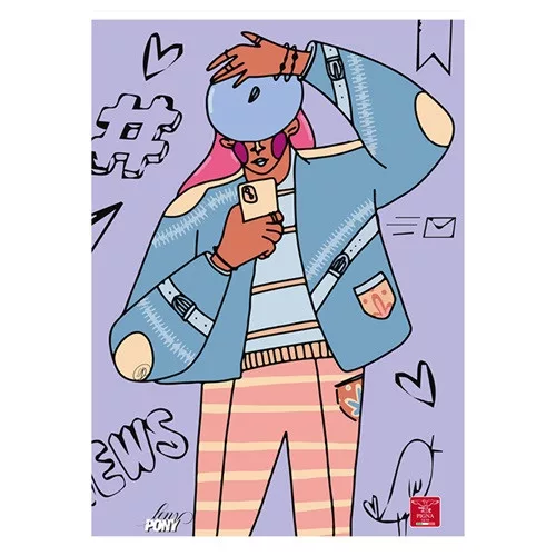 Füzet Pigna Leny Pony A/4 tűzött 38 lapos kockás