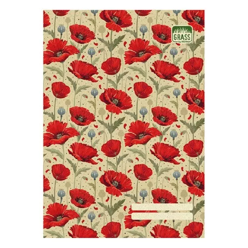 Füzet Grass A/4 vonalas 5féle minta vegyesen