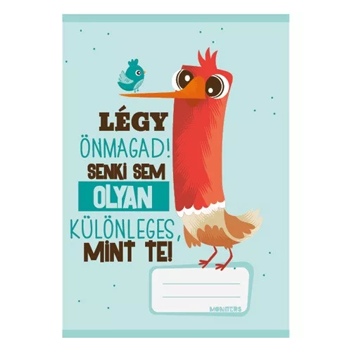 Füzet pd kisalakú 12-32 vonalas Monsters