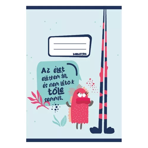 Füzet pd kisalakú 21-32 vonalas Monsters