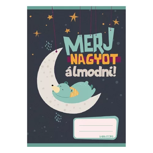 Füzet pd kisalakú 27-32 kockás Monsters