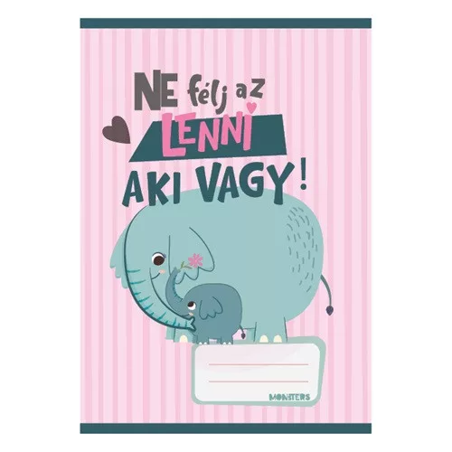 Füzet pd kisalakú 27-32 kockás Monsters