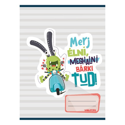 Füzet pd nagyalakú kockás Monsters