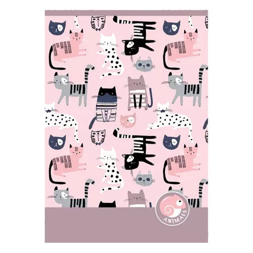 Füzet pd kisalakú 32 lapos sima Animals