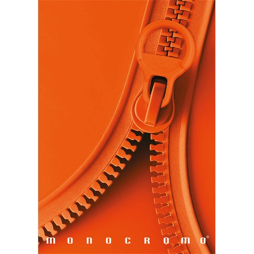 Füzet Pigna Monocromo Zip A/4 tűzött 38lapos kockás margós