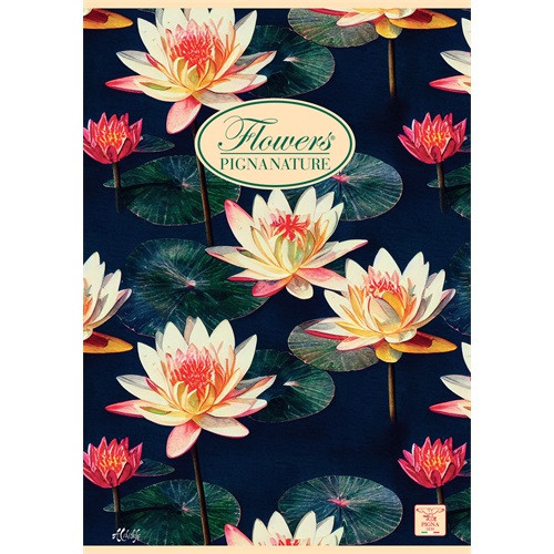 Füzet Pigna Nature Flowers A/4 tűzött 42 lapos vonalas