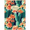Füzet Pigna Nature Flowers A/5 tűzött 42 lapos kockás