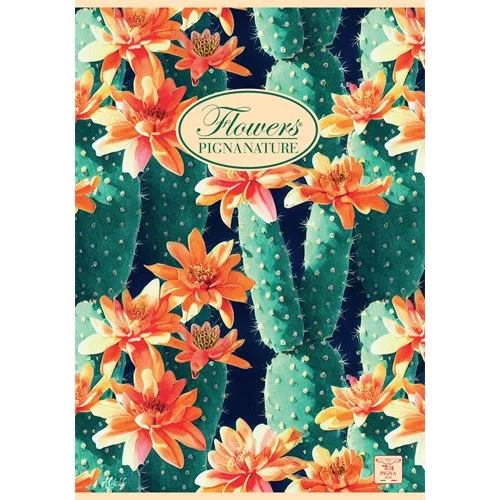 Füzet Pigna Nature Flowers A/5 tűzött 42 lapos kockás