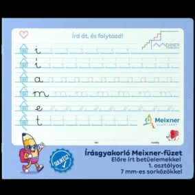   Füzet Meixner kisalakú 1. osztályos 7mm sorközzel előre írt betűelemekkel 32 lapos fekvő