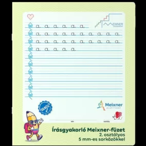   Füzet Meixner kisalakú 2. osztályos 5mm sorközzel 32 lapos álló