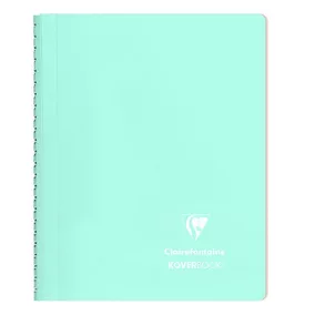   Spirálfüzet Clairefontaine Koverbook Blush A/5 80 lapos PP borítású vonalas menta