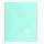 Spirálfüzet Clairefontaine Koverbook Blush A/5 80 lapos PP borítású vonalas menta