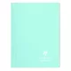 Spirálfüzet Clairefontaine Koverbook Blush A/4 80 lapos PP borítású vonalas menta