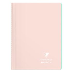 Spirálfüzet Clairefontaine Koverbook Blush A/4 80 lapos PP borítású vonalas púderrózsaszín   Spirálfüzet Clairefontaine Koverbook Blush A/4 80 lapos PP borítású vonalas púderrózsaszín