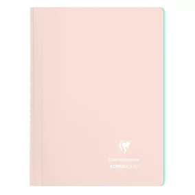   Spirálfüzet Clairefontaine Koverbook Blush A/4 80 lapos PP borítású vonalas púderrózsaszín