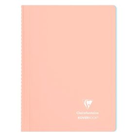 Spirálfüzet Clairefontaine Koverbook Blush A/4 80 lapos PP borítású vonalas korall   Spirálfüzet Clairefontaine Koverbook Blush A/4 80 lapos PP borítású vonalas korall