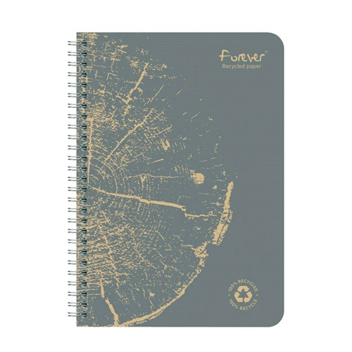 Spirálfüzet Clairefontaine Forever Premium A/5 60 lapos, vonalas