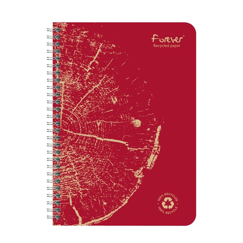 Spirálfüzet Clairefontaine Forever Premium A/5 60 lapos, vonalas