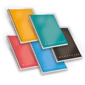 Spirálfüzet Pigna Monocromo Professional A/4 100 lapos kockás kemény fedeles   Spirálfüzet Pigna Monocromo Professional A/4 100 lapos kockás kemény fedeles