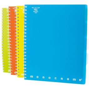 Spirálfüzet Pigna Monocromo PPL Fluo A/4 100 lapos vonalas Spirálfüzet Pigna Monocromo PPL Fluo A/4 100 lapos vonalas