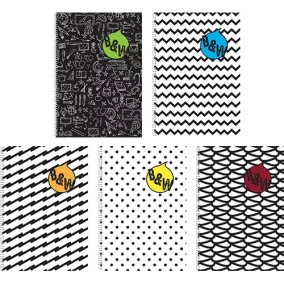 Spirálfüzet pd B&W A/4-80 lapos sima