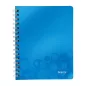 Spirálfüzet Leitz A/5 Wow kockás kék