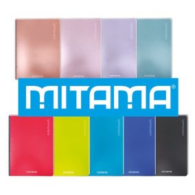 Spirálfüzet Mitama Maxi A/4 60 lapos négyzethálós vegyes metál színű   Spirálfüzet Mitama Maxi A/4 60 lapos négyzethálós vegyes metál színű