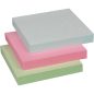   Öntapadós jegyzettömb Centrum Stick Notes 76x76 mm, 100 lapos, 3 féle pasztel szín