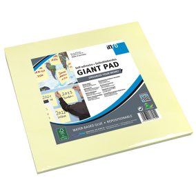 Öntapadós jegyzettömb Info Notes Giant Pad 300x300 mm 50 lapos sárga   Öntapadós jegyzettömb Info Notes Giant Pad 300x300 mm 50 lapos sárga