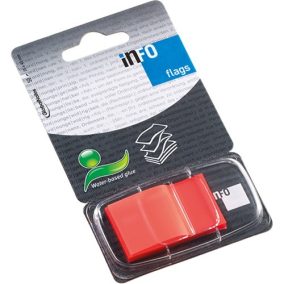   Oldaljelölő műanyag Info Notes Info Flag 25x43 mm 50 lapos narancssárga
