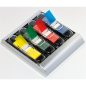   Oldaljelölő adagolóval Info Notes Info Flag műanyag 12,5x43 mm 4x36 lapos vegyes színek